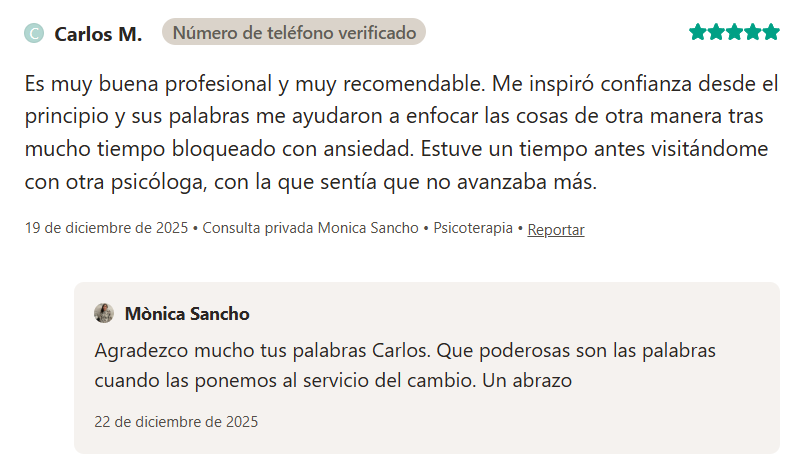 Doctoralia 2 opinió psicologia badalona