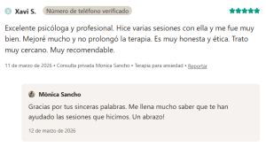 opinió psicologia badalona