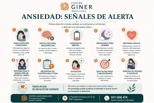 Sufro ansiedad. ¿Cuándo debo pedir ayuda a un psicólogo?